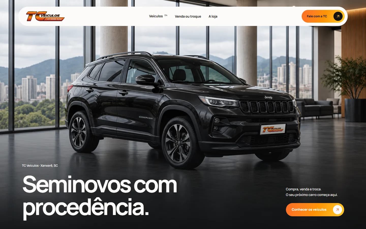 Site de TC Veículos