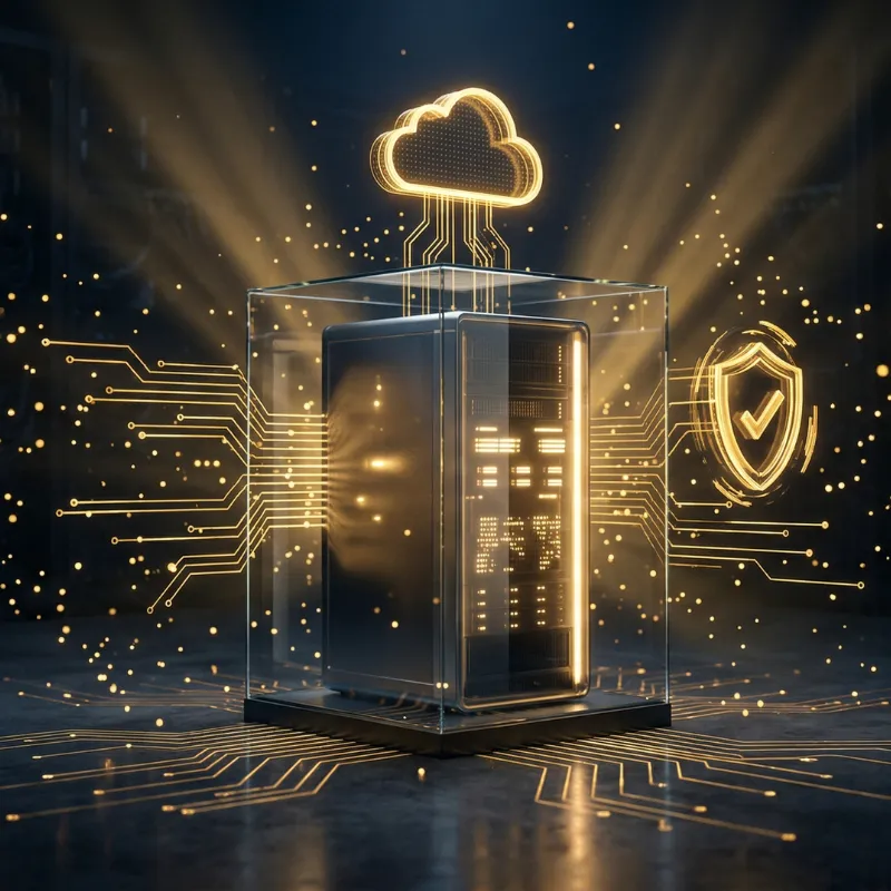 Ilustração de servidor dedicado